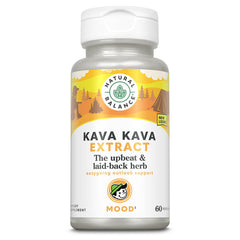 Natural Balance Kava Kava Root Extract bottle supports relaxation potential.