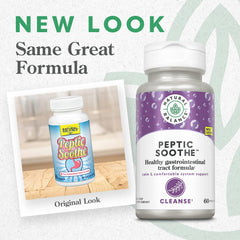 Natural Balance Peptic Soothe vegan capsules close-up suggesting stomach comfort and digestion support