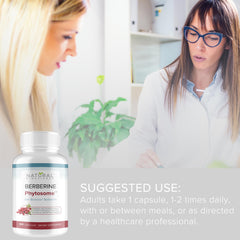 Natural BioScience Berberine Phytosome bottle being poured for daily use