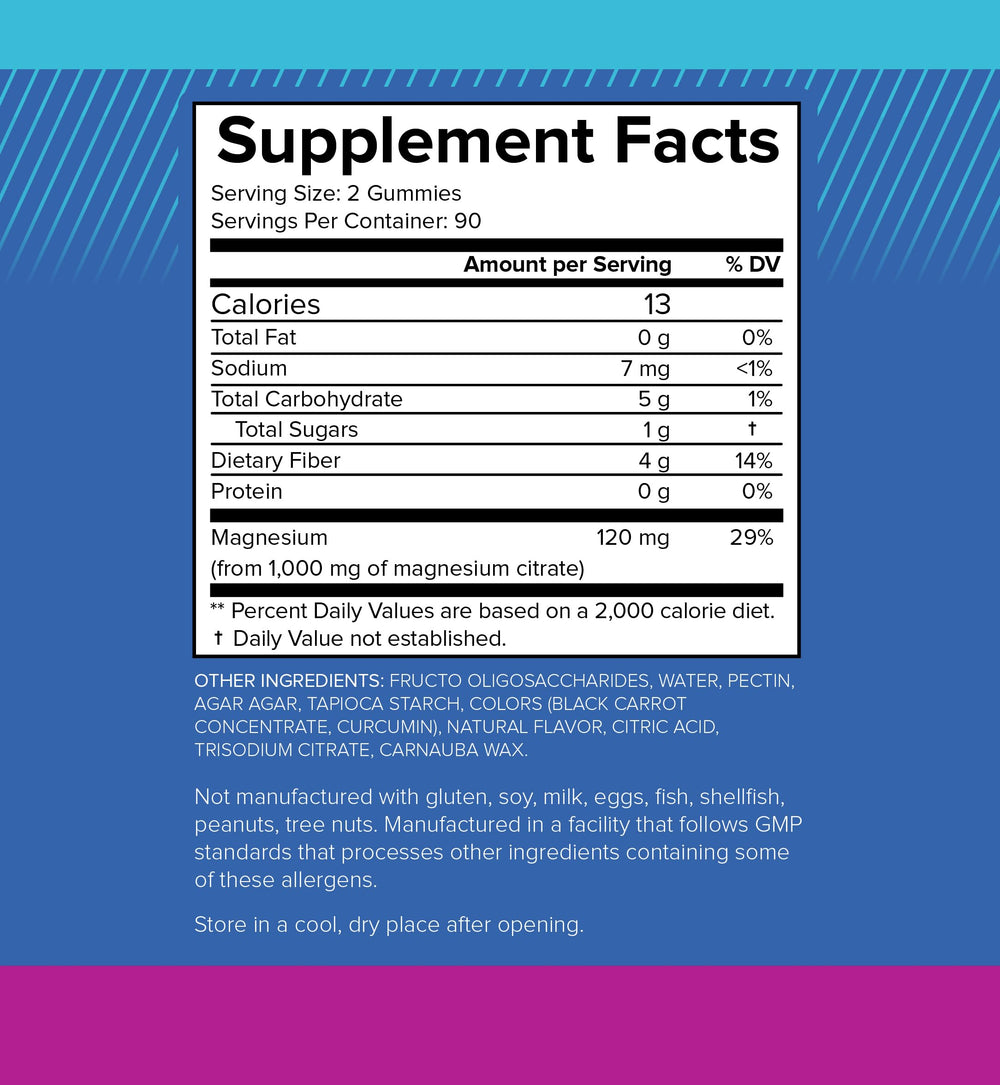 Natural BioScience gluten-free vegan magnesium gummies suitable for dietary needs