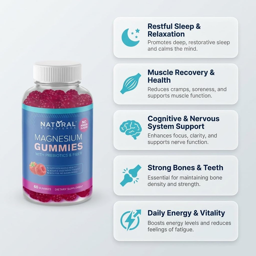 Natural BioScience high-potency magnesium citrate gummies for fast absorption