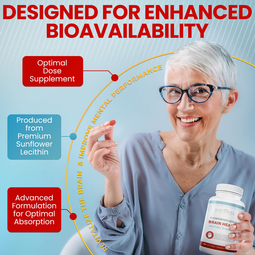 Natural BioScience PS100 packaging front featuring Sharp PS-Green branding for potency.