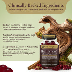 Heart Harmony label emphasizing organic ingredients and third-party testing.