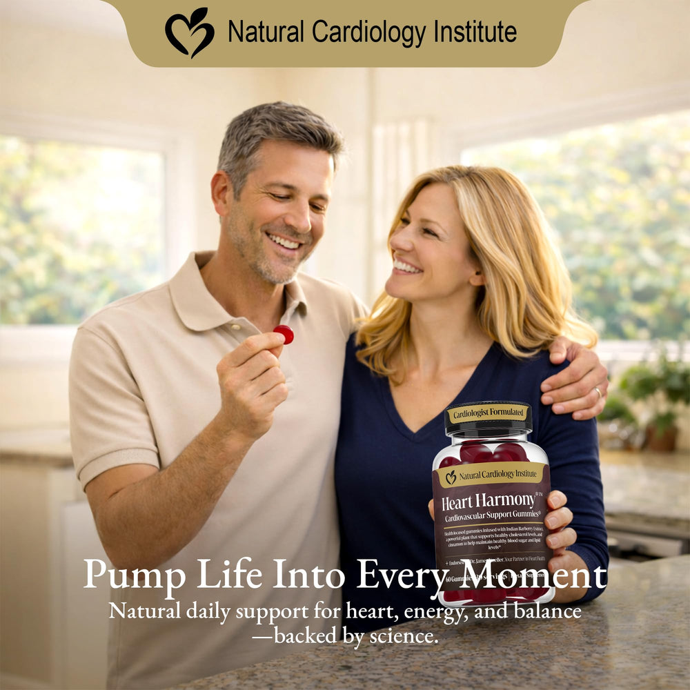 Natural Cardiology Institute Heart Harmony gummies in a lab-tested facility.