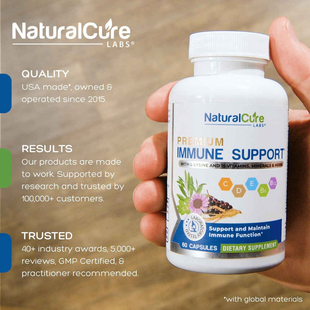Natural Cure Labs immune support capsules for everyday wellness