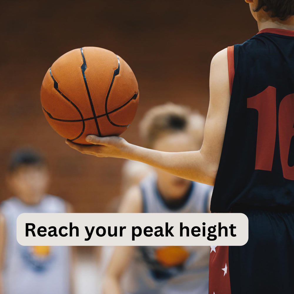 Packaging shows gluten-free and non-GMO status for Height Boost