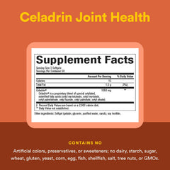 Celadrin softgel capsules close-up display smooth texture.