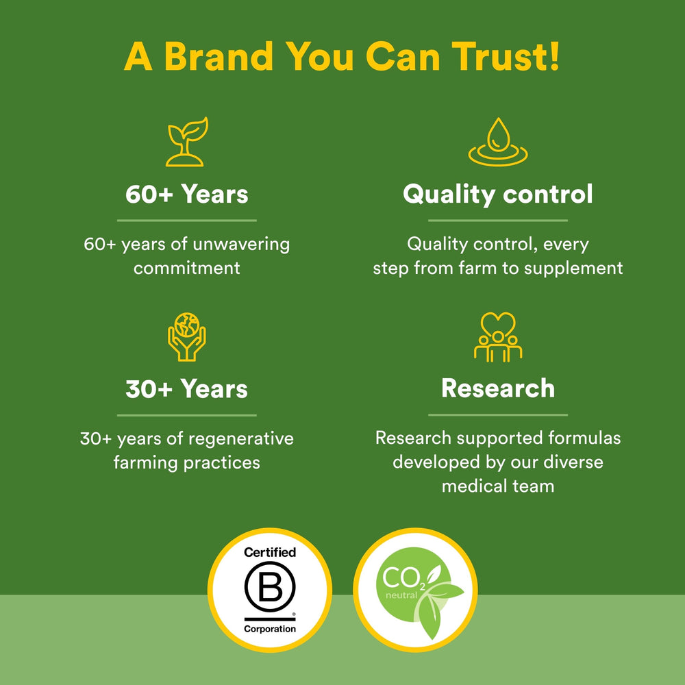 Independent testing confirms GMO-free status and contaminant screening
