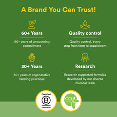 Independent testing confirms GMO-free status and contaminant screening