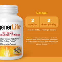 RegenerLife capsules pouring to illustrate easy daily routine for energy.