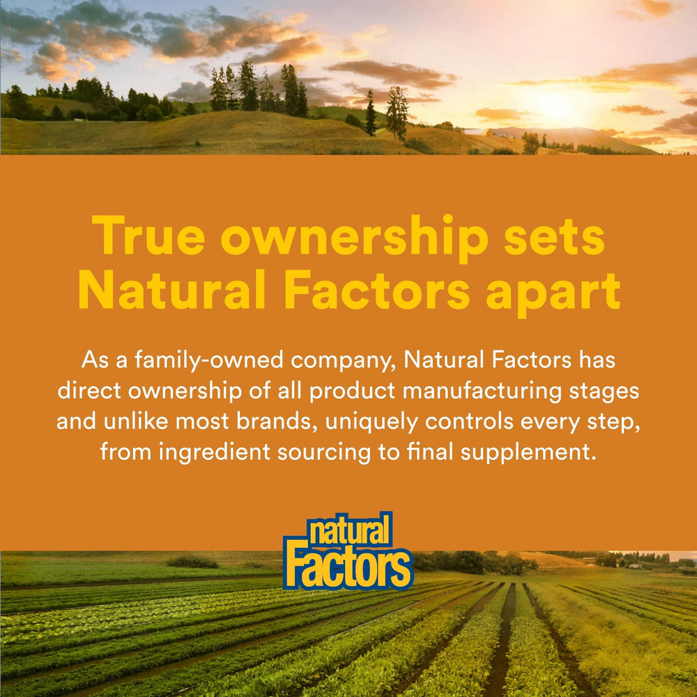 Manufacturing facility image underscoring quality control and brand transparency.