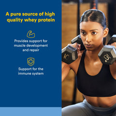 Natural Factors Whey Factors French Vanilla shaker cup mixed demonstrates quick post-workout protein.