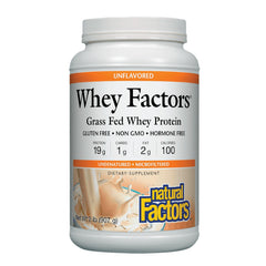 Natural Factors Whey Factors grass-fed whey powder for clean protein fueling