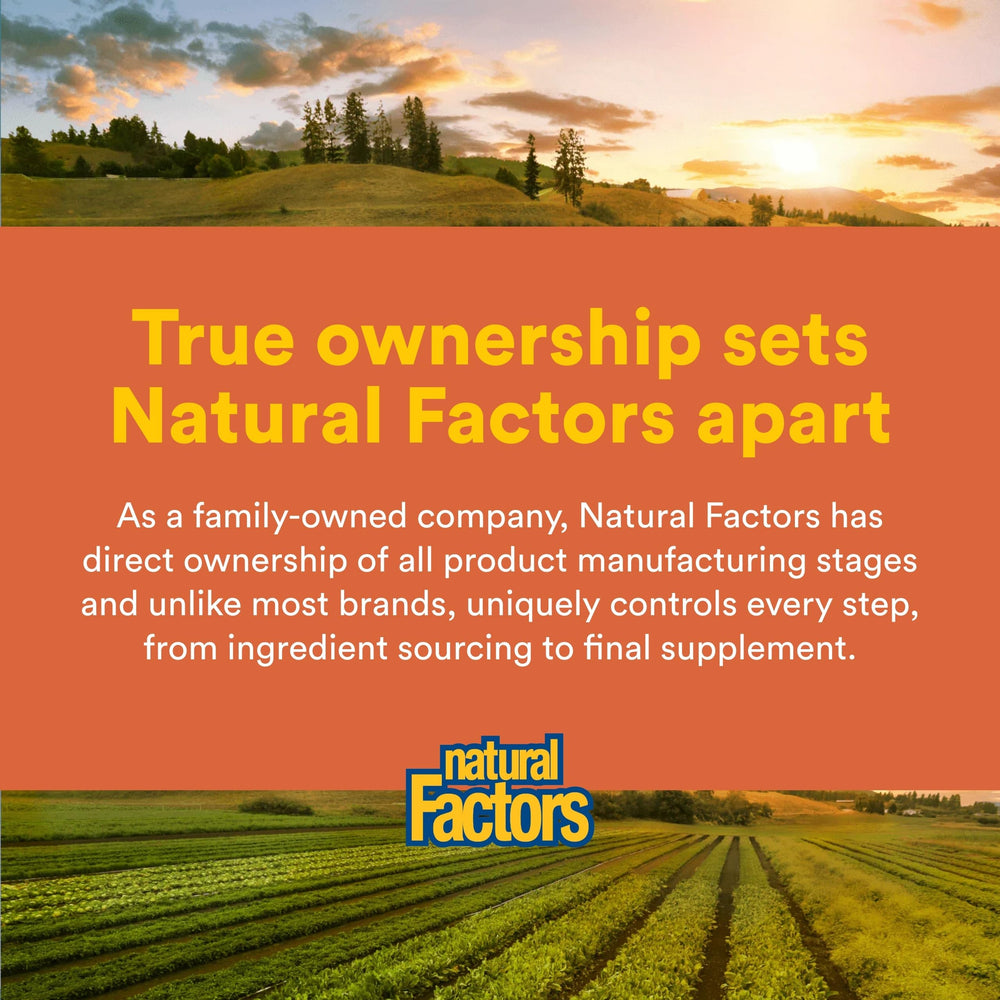 Natural Factors microfiltered whey close-up showcasing purity and low lactose