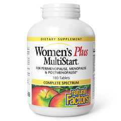 Natural Factors Women's Plus MultiStart bottle front showing menopause support nutrients