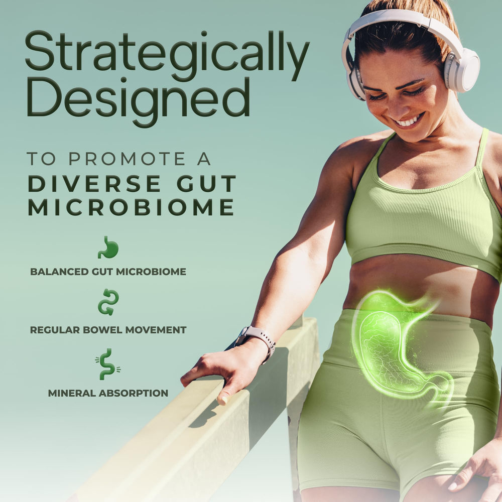 Natural Flow 5X Fiber label highlights USA-made quality