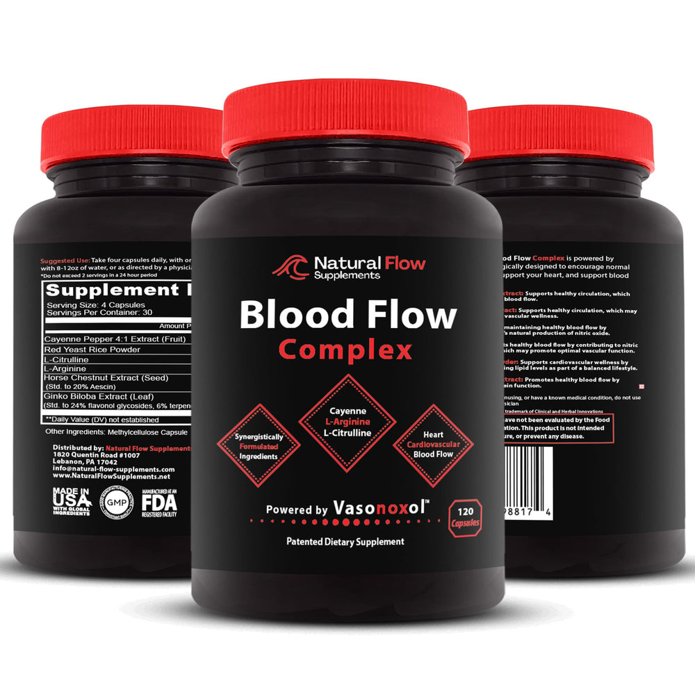 Natural Flow logo indicating trusted, USA-made, lab-tested quality.