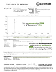 Natural Foundation NMN 500mg nutrition panel highlights serving size.