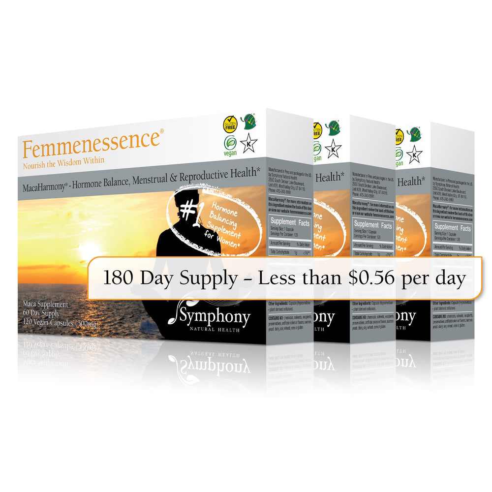 Femmenessence MacaHarmony daily routine usage in morning practice.