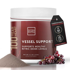 Natural Heart Doctor Vessel Support bottle for daily heart and circulation support.