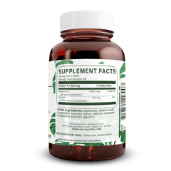 Cap and label of Natural Nutra B12 bottle for easy daily intake.