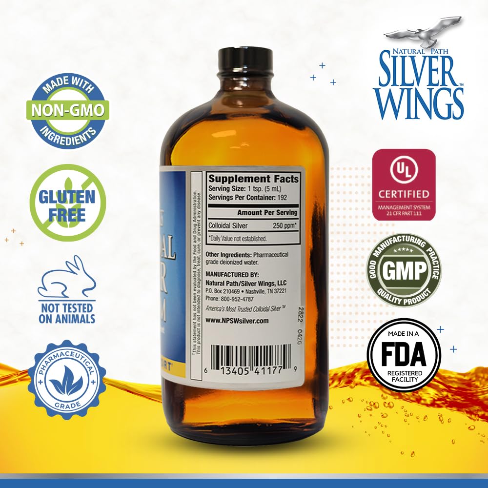 Natural Path Silver Wings amber-glass bottle shows premium, stable formula.