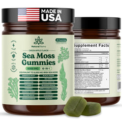Natural Rems Sea Moss Gummies 16-in-1 bottle for easy daily wellness.