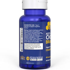 Natural Stacks Acetylcholine Brain Food acetyl L-carnitine capsules for cognitive energy