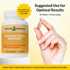 Natural Wellness Cholesterol Support ingredients herbs highlight natural blend