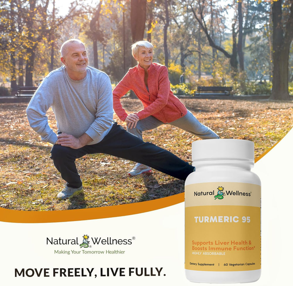 Natural Wellness Turmeric 95 ingredients list with BioPerine and turmeric