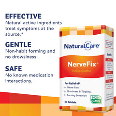 NaturalCare NerveFix daily-use packaging emphasizes easy integration into routines.