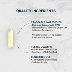 Naturalis UltraEPA dosage label—clear EPA content and serving guidance for easy dosing.