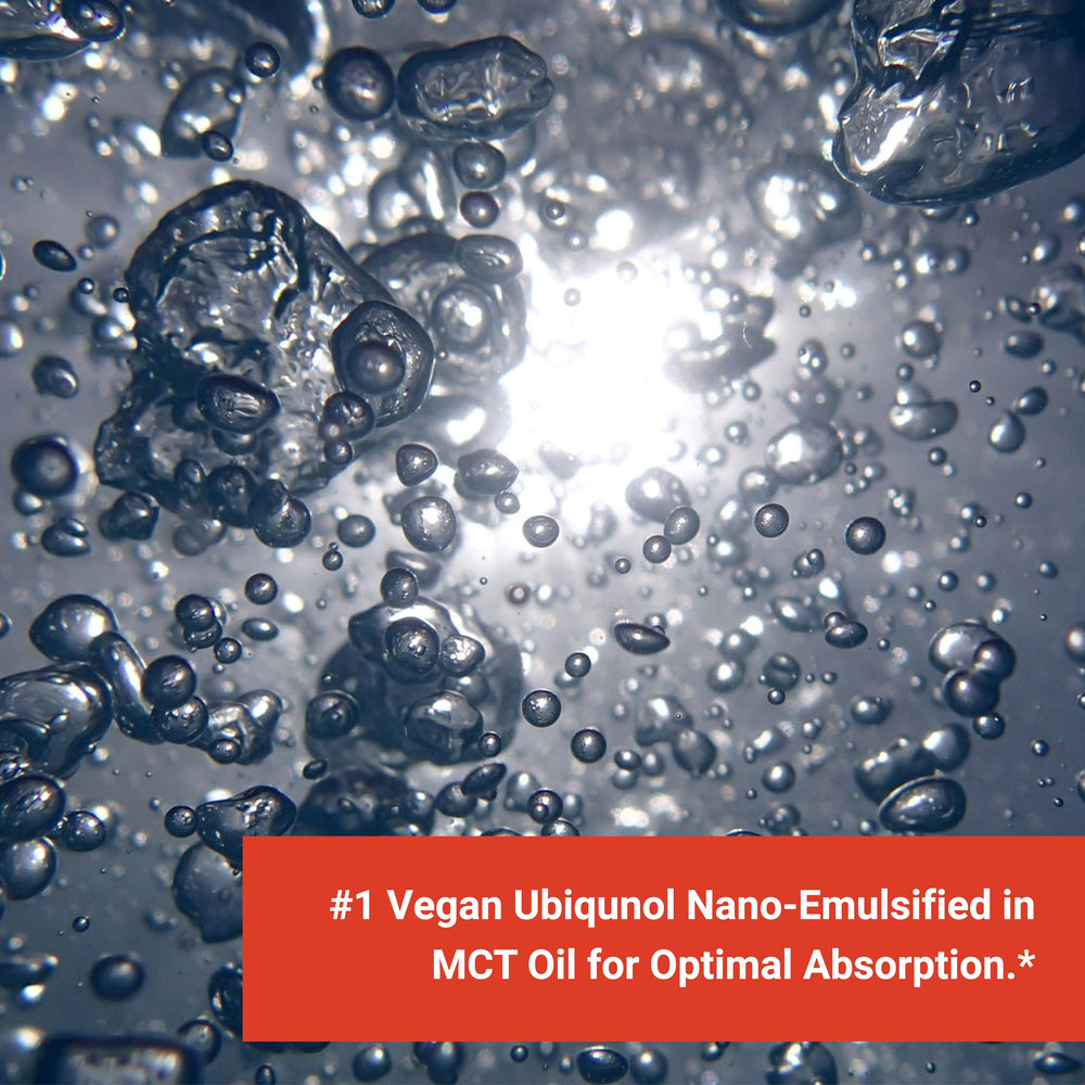 Naturalis Ubiquinol 100mg veggie softgels on a clean surface for daily use.
