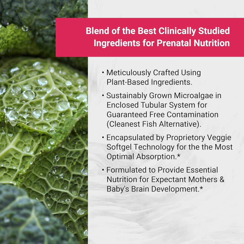 Naturalis Vegan Prenatal Pro vitamin-d3 panel highlights algae-derived D3 benefits.