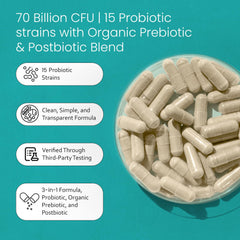 NaturaLife Labs vegan capsules closeup shows clean, plant-based formula.