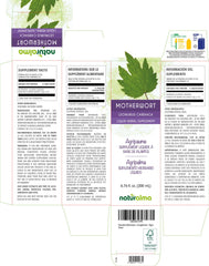 Pouring Motherwort drops from the bottle to measure a 2 ml serving.