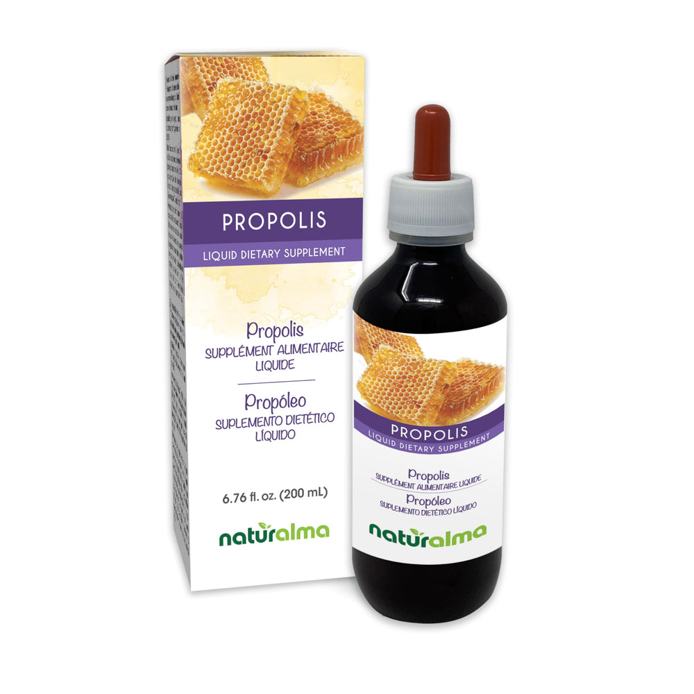 Naturalma Propolis bottle with drops for daily wellness.