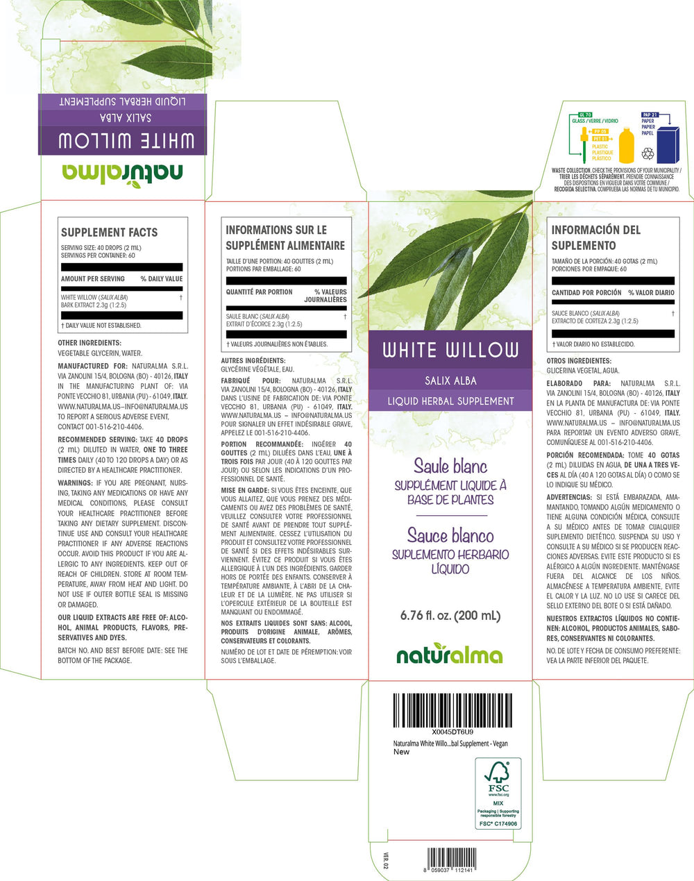 Naturalma tincture dropper demonstrates easy daily dosing with a sugar-free tincture.