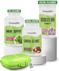 NaturalSlim Candiseptic Kit bottle promotes daily digestive balance and convenient dosing