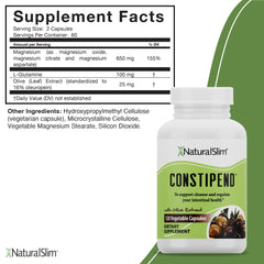 NaturalSlim Constipend two-pack bottles showcasing value and ongoing support