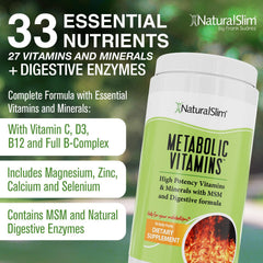 NaturalSlim daily packet contents arranged for comprehensive nutrition.