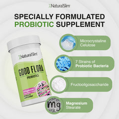 NaturalSlim Good Flora 3-pack bottle with value and ongoing support.