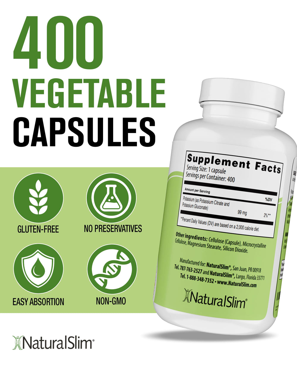 NaturalSlim Kadsorb bottle top detail for convenient daily use
