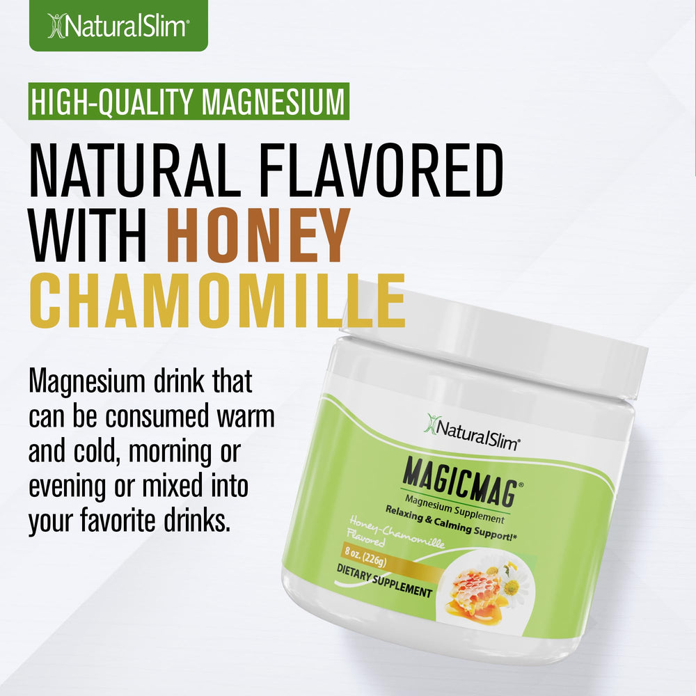 NaturalSlim MagicMag bottle on a kitchen counter
