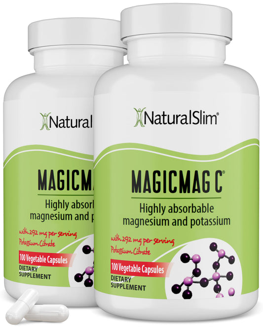 NaturalSlim MagicMag C bottle and capsules for daily magnesium support