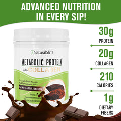 NaturalSlim Metabolic Protein powder close-up reveals creamy texture ideal for smooth shakes.