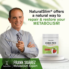 Texture close-up of NaturalSlim Metabolic Protein Powder showing creamy consistency.