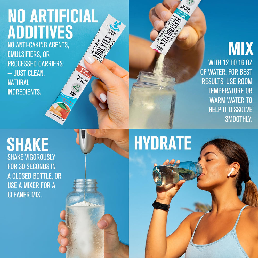 NaturalSlim prebiotic fiber 5000mg option supports gut-friendly hydration during workouts.