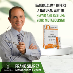 NaturalSlim 8-bars box pack for a convenient weekly protein supply.