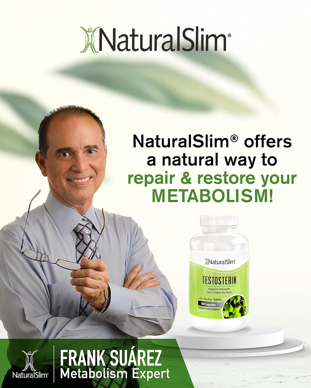 NaturalSlim Testofen capsules offering energy and mood support.